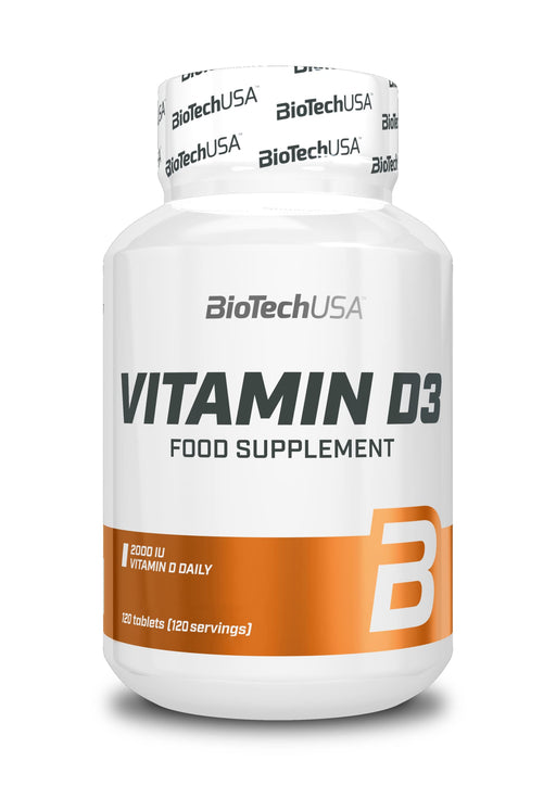 BioTechUSA Vitamin D3, 50mcg - 120 tabs | High-Quality Sports Supplements | MySupplementShop.co.uk