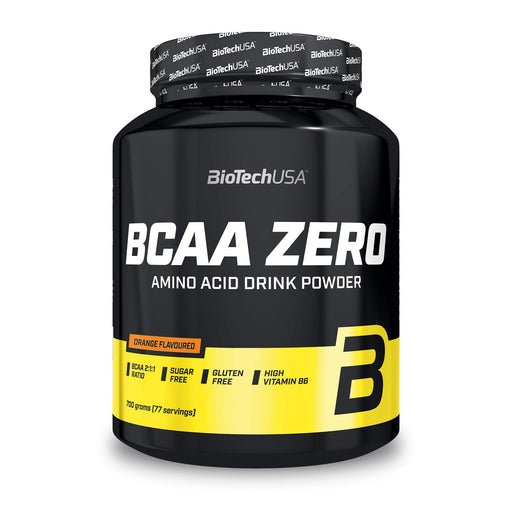 BioTechUSA BCAA Zero, Orange - 700 grams | High-Quality Amino Acids and BCAAs | MySupplementShop.co.uk