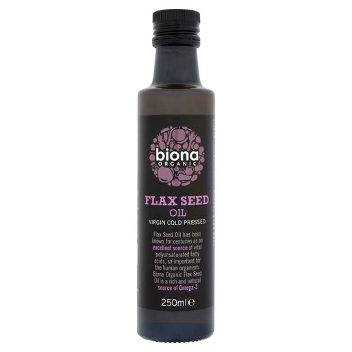 Biona Organic Flax Seed Oil 250ml | High-Quality Health Foods | MySupplementShop.co.uk