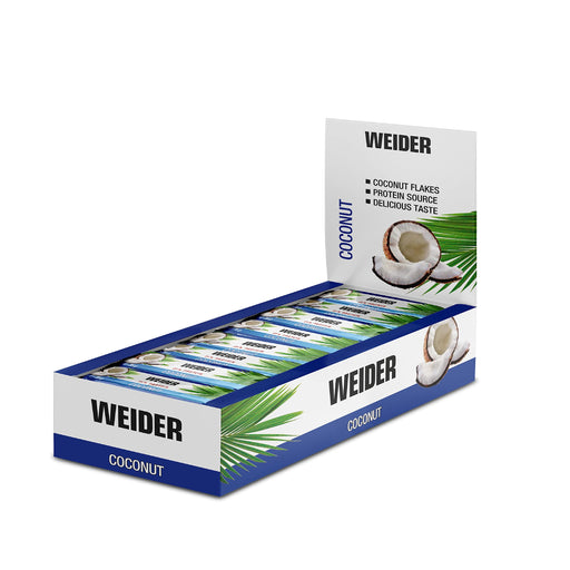 Weider Carbohydrate & Protein Bar, Coconut - 24 bars | High-Quality Health Foods | MySupplementShop.co.uk