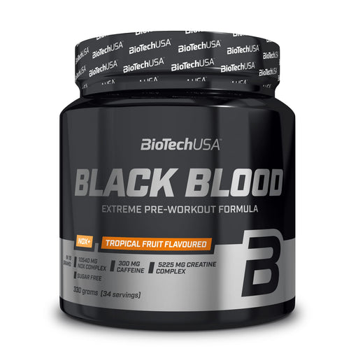 BioTechUSA Black Blood NOX+, Tropical Fruit (EAN 5999076232369) - 330 grams | High-Quality Nitric Oxide Boosters | MySupplementShop.co.uk