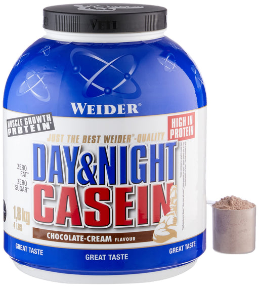 Weider Day & Night Casein, Vanilla Cream - 1800 grams | High-Quality Protein | MySupplementShop.co.uk
