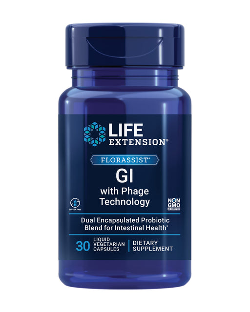 Life Extension Florassist GI with Phage Technology - 30 liquid vcaps | High-Quality Health and Wellbeing | MySupplementShop.co.uk