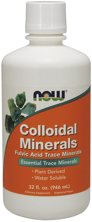 NOW Foods Colloidal Minerals, Raspberry - 946 ml. | High-Quality Vitamins & Minerals | MySupplementShop.co.uk