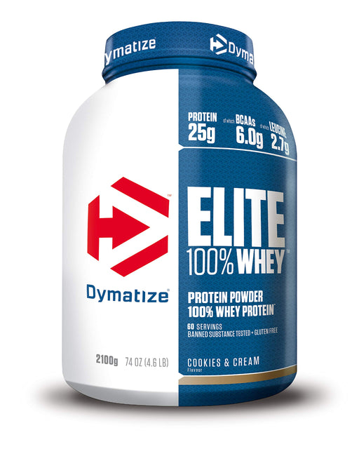 Dymatize Elite 100% Whey Protein, Cookies & Cream - 2100 grams | High-Quality Protein | MySupplementShop.co.uk