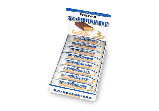 Weider 32% Protein Bar, Coconut - 24 bars | High-Quality Protein Bars | MySupplementShop.co.uk