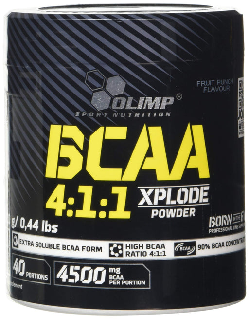 Olimp Nutrition BCAA 4:1:1 Xplode, Fruit Punch - 200 grams | High-Quality Amino Acids and BCAAs | MySupplementShop.co.uk