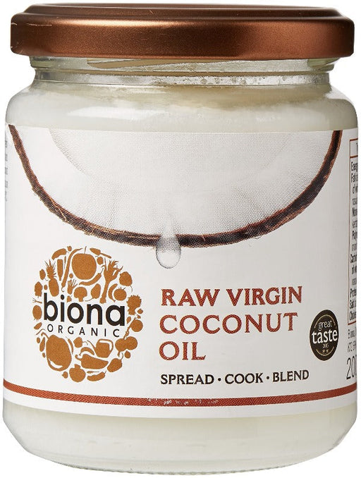 Biona Organic Raw Virgin Coconut Oil 200g | High-Quality Health Foods | MySupplementShop.co.uk