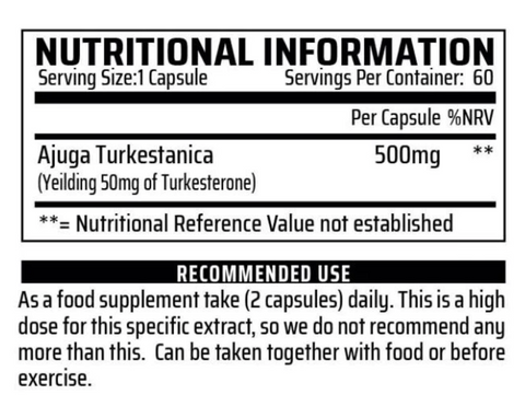 Chemical Warfare Turkesterone Elite 60Caps | High-Quality Health Foods | MySupplementShop.co.uk