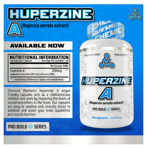 Chemical Warfare Huperzine A 120Caps | High-Quality Health Foods | MySupplementShop.co.uk
