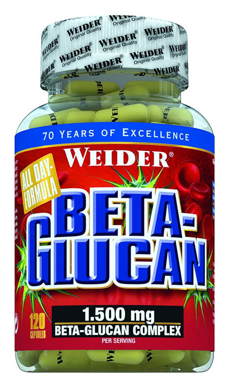 Weider Beta-Glucan - 120 caps | High-Quality Health and Wellbeing | MySupplementShop.co.uk