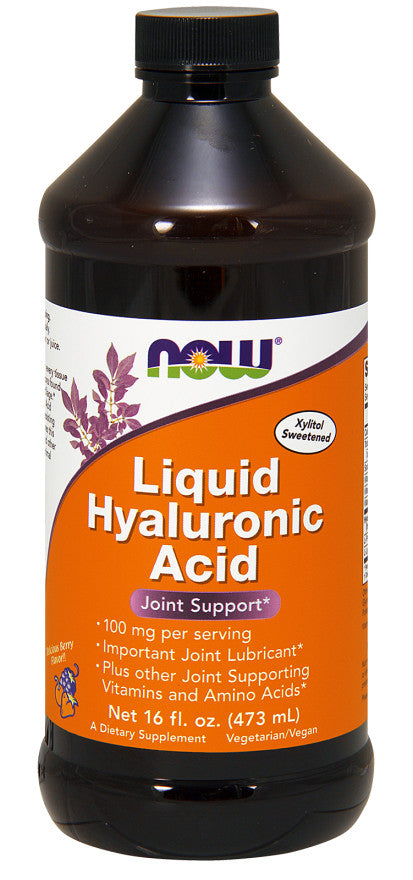 NOW Foods Liquid Hyaluronic Acid - 473 ml. | High-Quality Joint Support | MySupplementShop.co.uk