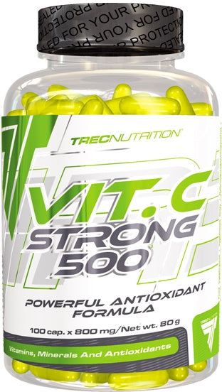 Trec Nutrition Vit. C Strong 500 - 100 caps | High-Quality Vitamins & Minerals | MySupplementShop.co.uk