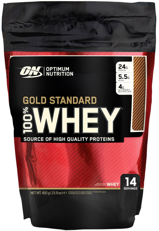 Optimum Nutrition Gold Standard 100% Whey, Vanilla Ice Cream - 450 grams | High-Quality Protein | MySupplementShop.co.uk