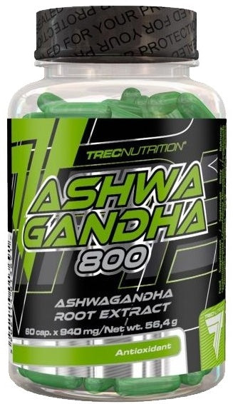 Trec Nutrition Ashwagandha 800 - 60 caps | High-Quality Health and Wellbeing | MySupplementShop.co.uk