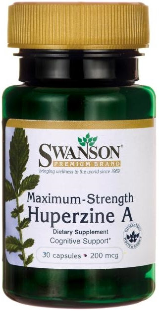 Swanson Huperzine A, 200mcg - 30 caps | High-Quality Health and Wellbeing | MySupplementShop.co.uk