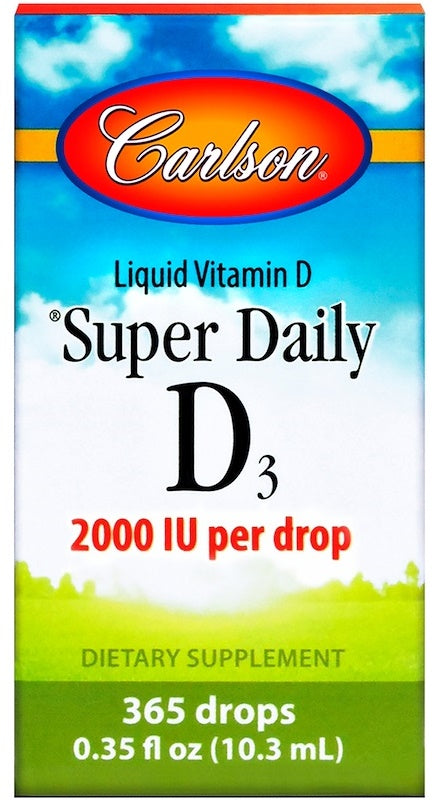 Carlson Labs Super Daily D3, 2000 IU - 10 ml. | High-Quality Vitamins & Minerals | MySupplementShop.co.uk