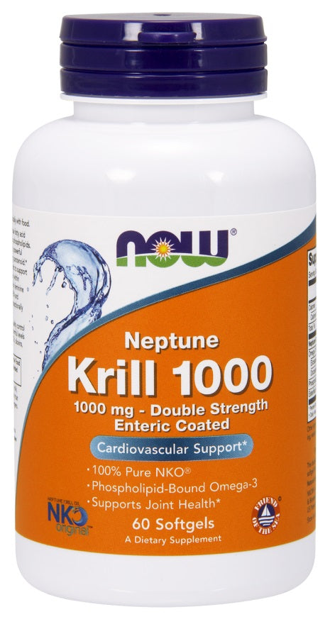 NOW Foods Neptune Krill Oil, 1000mg - 60 softgels | High-Quality Joint Support | MySupplementShop.co.uk