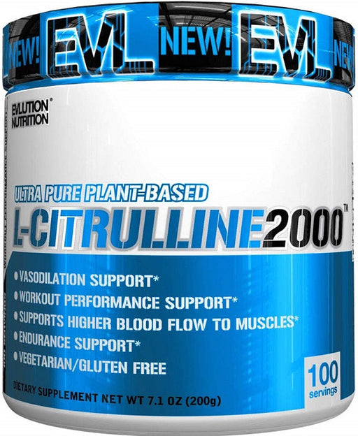 EVLution Nutrition L-Citrulline 2000, Unflavored - 200g | High-Quality Amino Acids and BCAAs | MySupplementShop.co.uk