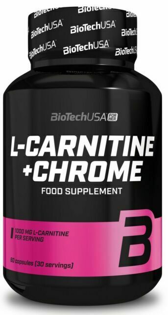 BioTechUSA L-Carnitine + Chrome - 60 caps | High-Quality Slimming and Weight Management | MySupplementShop.co.uk