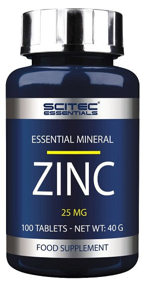 SciTec Zinc, 25mg - 100 tablets | High-Quality Vitamins & Minerals | MySupplementShop.co.uk