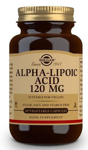 Solgar Alpha-Lipoic Acid, 120mg - 60 vcaps | High-Quality Sports Supplements | MySupplementShop.co.uk