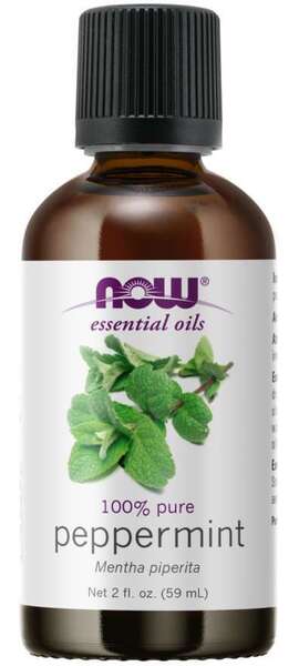 NOW Foods Essential Oil, Peppermint Oil - 59 ml. | High-Quality Floor Cleaners | MySupplementShop.co.uk