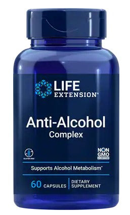 Life Extension Anti-Alcohol Complex - 60 caps | High-Quality Sports Supplements | MySupplementShop.co.uk