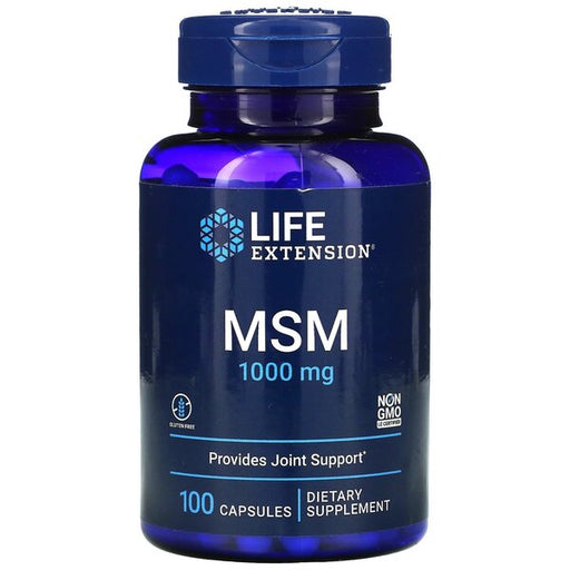 Life Extension MSM, 1000mg - 100 caps | High-Quality Sports Supplements | MySupplementShop.co.uk