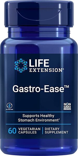 Life Extension Gastro-Ease - 60 vcaps | High-Quality Supplements | MySupplementShop.co.uk