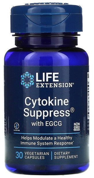 Life Extension Cytokine Suppress with EGCG - 30 vcaps | High-Quality Health and Wellbeing | MySupplementShop.co.uk