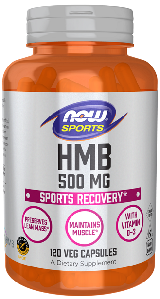 NOW Foods HMB, 500mg - 120 vcaps | High-Quality Amino Acids and BCAAs | MySupplementShop.co.uk