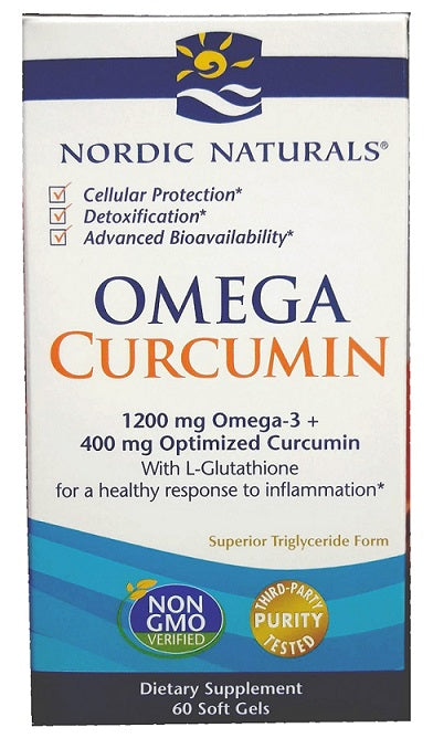 Nordic Naturals Omega Curcumin, 1200mg - 60 softgels | High-Quality Health and Wellbeing | MySupplementShop.co.uk