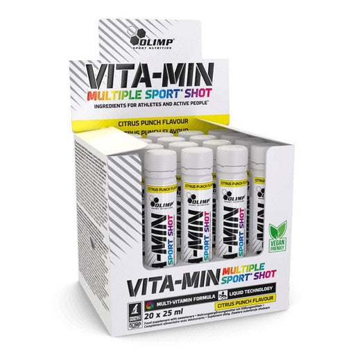 Olimp Nutrition Vita-Min Multiple Sport Shots, Citrus Punch (EAN 5901330079986) - 20 x 25 ml. | High-Quality Sports Supplements | MySupplementShop.co.uk