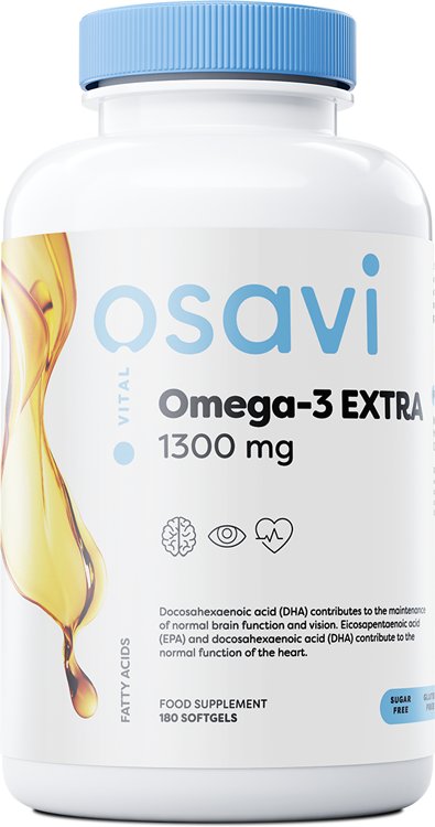 Osavi Omega-3 Extra, 1300mg (Lemon) - 180 softgels (EAN 5904139920381) | High-Quality Omega-3 | MySupplementShop.co.uk
