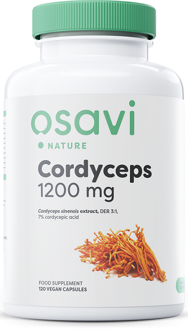 Osavi Cordyceps, 1200mg - 120 vegan caps | High-Quality Mushrooms | MySupplementShop.co.uk
