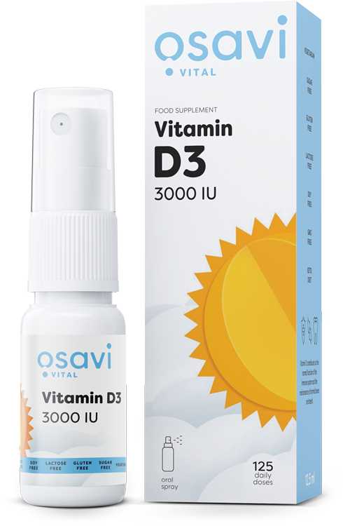 Osavi Vitamin D3 Oral Spray, 3000IU - 12.5 ml. | High-Quality Vitamins & Minerals | MySupplementShop.co.uk