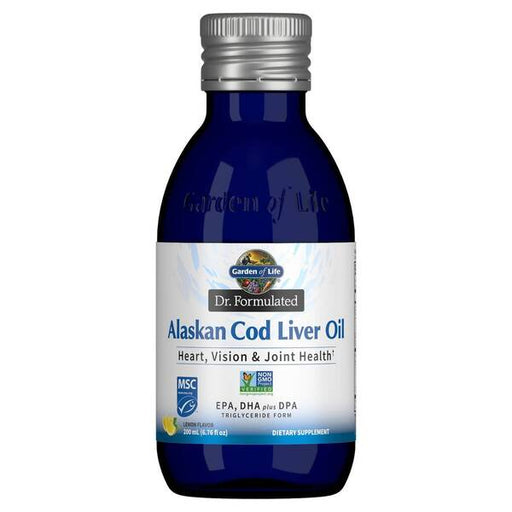 Garden of Life Dr. Formulated Alaskan Cod Liver Oil, Lemon - 200 ml. | High-Quality Joint Support | MySupplementShop.co.uk
