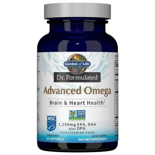 Garden of Life Dr. Formulated Advanced Omega, Citrus - 60 softgels | High-Quality Health and Wellbeing | MySupplementShop.co.uk