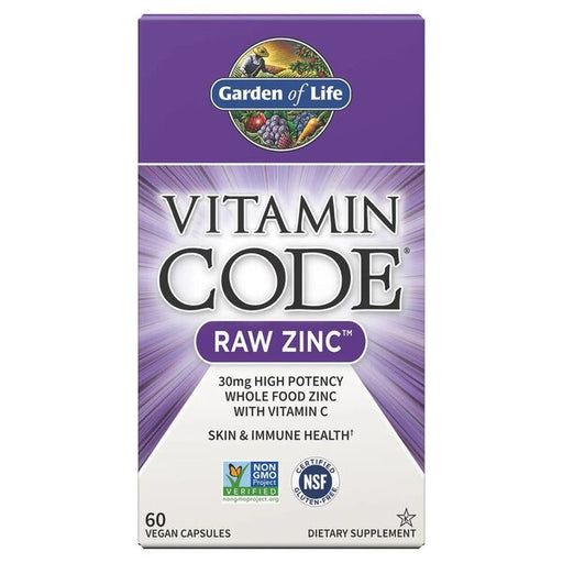 Garden of Life Vitamin Code Raw Zinc - 60 vegan caps | High-Quality Vitamins & Minerals | MySupplementShop.co.uk