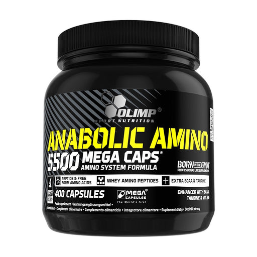 Olimp Nutrition Anabolic Amino 5500, Mega Caps - 400 caps | High-Quality Amino Acids and BCAAs | MySupplementShop.co.uk