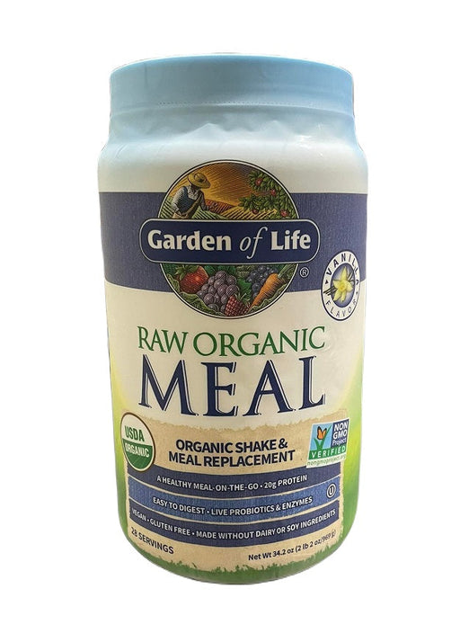Garden of Life Raw Organic Meal, Vanilla - 969g | High-Quality Plant Proteins | MySupplementShop.co.uk