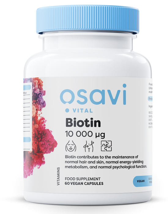 Osavi Biotin, 10 000mcg - 60 vegan caps | High-Quality Supplements for Women | MySupplementShop.co.uk