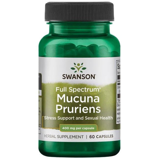 Swanson Full Spectrum Mucuna Pruriens, 400mg - 60 caps | High-Quality Health and Wellbeing | MySupplementShop.co.uk