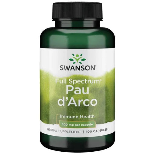 Swanson Full Spectrum Pau d'Arco, 500mg - 100 caps | High-Quality Health and Wellbeing | MySupplementShop.co.uk