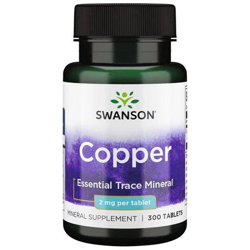 Swanson Copper, 2mg - 300 tabs | High-Quality Sports Supplements | MySupplementShop.co.uk