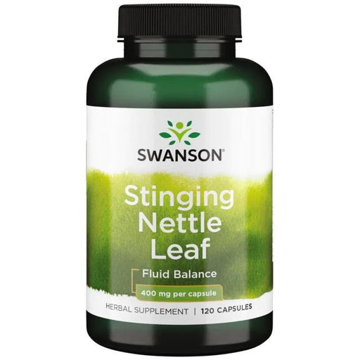 Swanson Stinging Nettle Leaf, 400mg - 120 caps | High-Quality Health and Wellbeing | MySupplementShop.co.uk