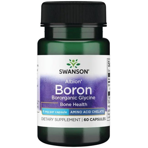 Swanson Albion Boron Bororganic Glycine, 6mg - 60 caps | High-Quality Vitamins & Minerals | MySupplementShop.co.uk