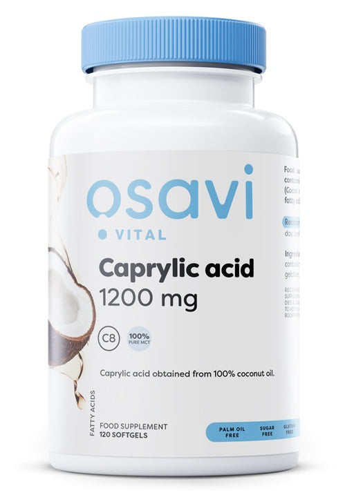 Osavi Caprylic Acid, 1200mg - 120 softgels | High-Quality Sylwetka | MySupplementShop.co.uk