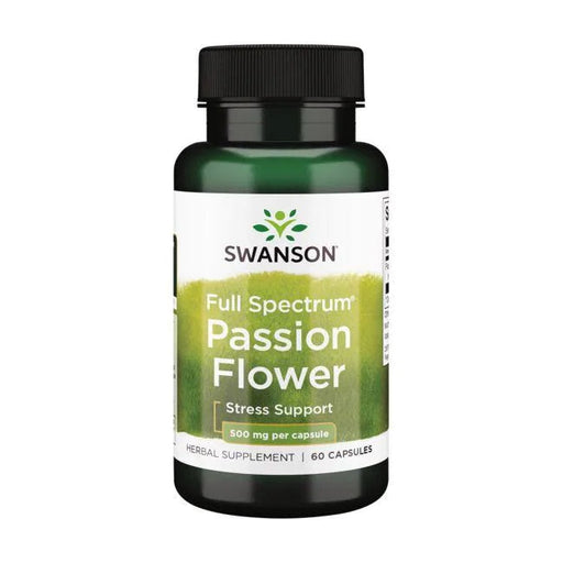 Swanson Full Spectrum Passion Flower, 500mg - 60 caps | High-Quality Health and Wellbeing | MySupplementShop.co.uk